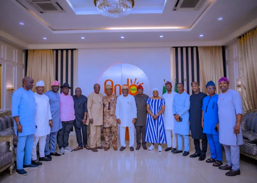 Aiyedatiwa meets with Ondo Rep members, calls for collaboration, unity