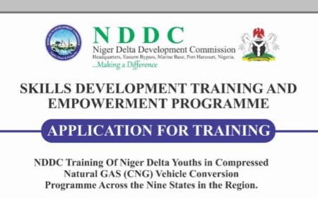NDDC Skill Development Training and Empowerment Programme 2026 | How To Apply