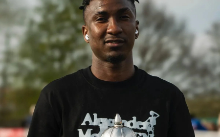 Nigerians mourn as late footballer’s widow, daughter arrive UK