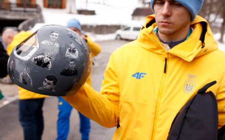 Ukraine athlete barred from Olympics over memorial helmet