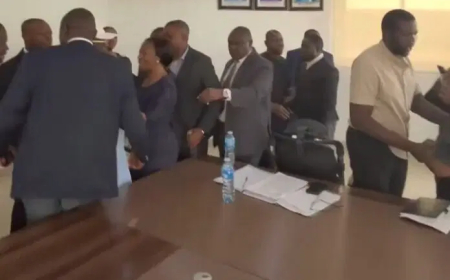 Sowore confronts Umahi at Force HQ over debt claim