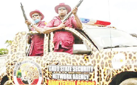 Amotekun arrests five suspected gunmen in Ekiti