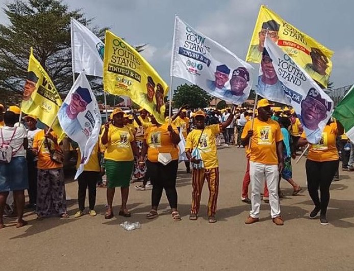 Ogun APC Youths Embark on Solidarity Walk for Tinubu, Dapo Abiodun in Ijebu Ode
