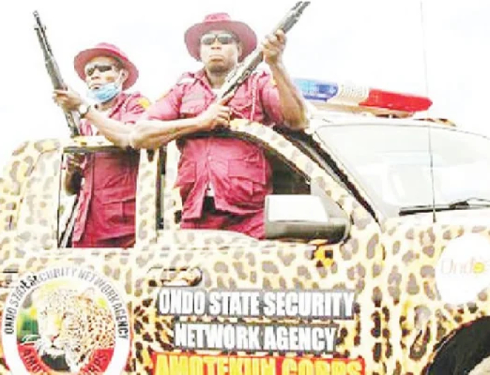 Amotekun arrests five suspected gunmen in Ekiti