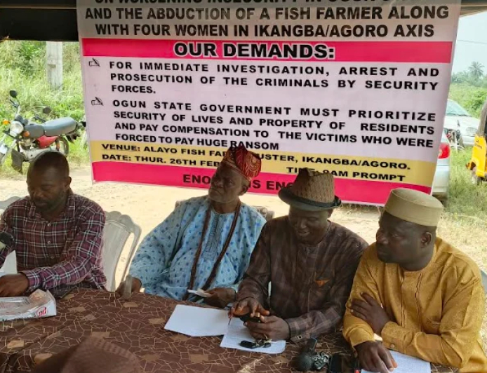 Ogun fish farmers decry insecurity, seek govt intervention