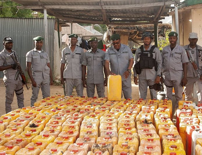 Customs Zone D seizes smuggled 15,300 litres of petrol, car, pangolins
