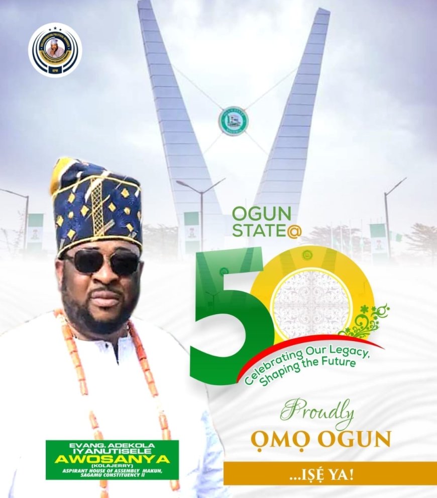 Ogun @ 50: Kola Jerry Felicitates Gov Abiodun, Ogun Indigenes