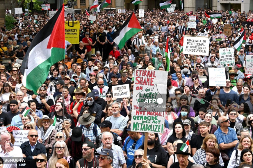 Sydney protesters, police clash during Israeli president’s visit