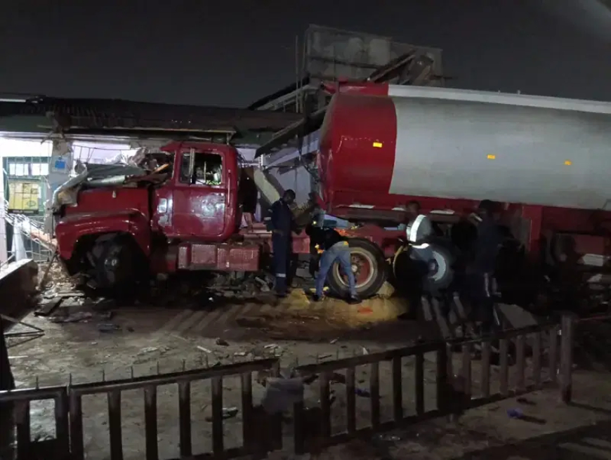 Tanker crash claims one life in Lagos