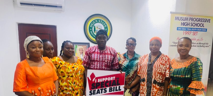 ELEMIDE REAFFIRMS OGUN ASSEMBLY’S SUPPORT FOR INCLUSIVENESS AS NAWOJ ADVOCATES FOR SPECIAL SEATS BILL
