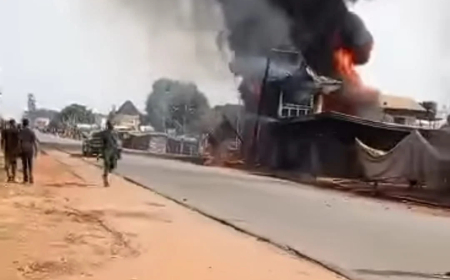 Residents flee as fire guts Anambra filling station