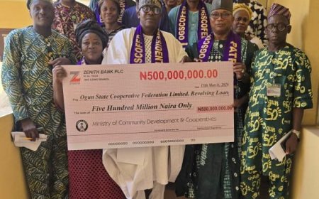 Ogun disburses N500m to cooperatives, urges accountability
