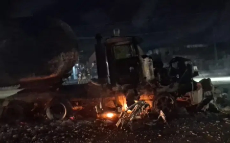 Driver assistant burnt to death, vehicles destroyed in Lagos gas explosion