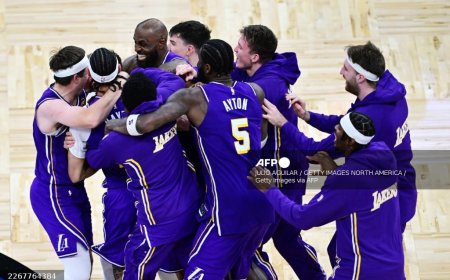 Lebron James breaks NBA appearance record as Lakers win thriller