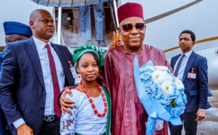 Maiduguri Killings: Shettima meets Tinubu in Lagos, to brief APC governor