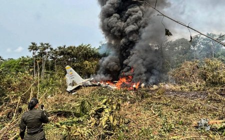 At least 66 die after Colombia military transport plane crashes