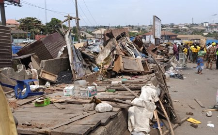 Sango Tollgate: Ogun clears roadside traders, demolishes structures