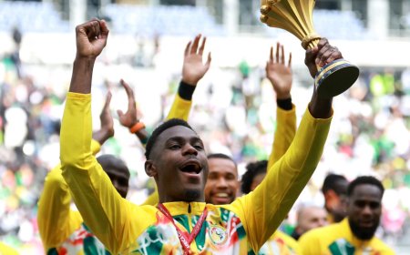 Senegal parades AFCON trophy despite being stripped of title