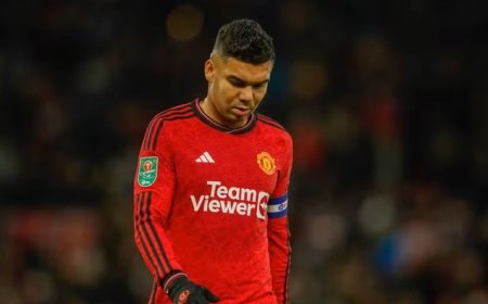 EPL: Casemiro admits emotions ahead of final Man United appearance