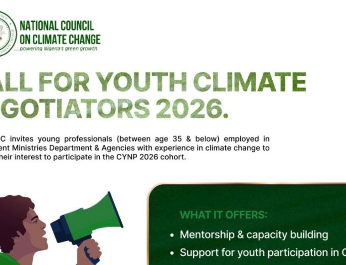 Federal Government of Nigeria Climate Youth Negotiators Programme (CYNP) 2026