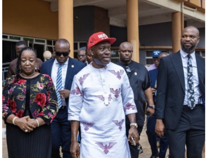 Soludo pays unscheduled visit to secretariat, warns non-performing staff