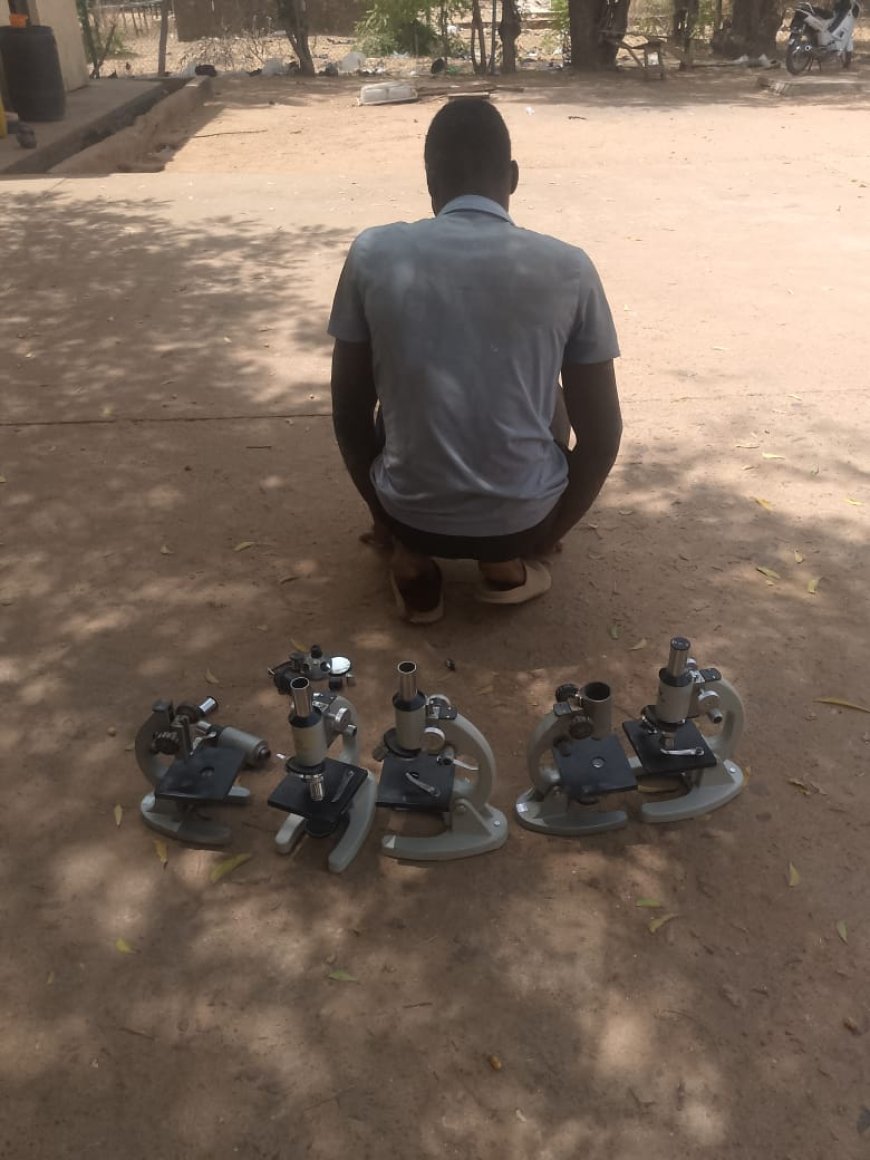 NSCDC arrests ex-student prefect for stealing school laboratory equipment in Jigawa