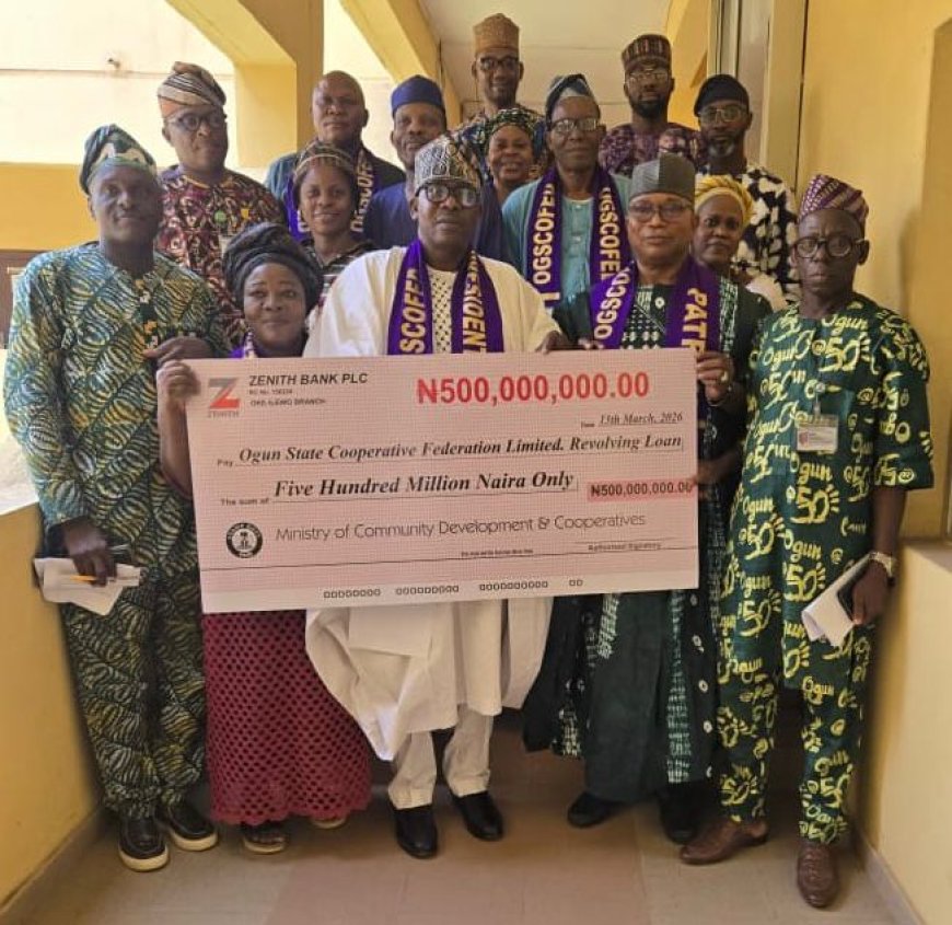 Ogun disburses N500m to cooperatives, urges accountability