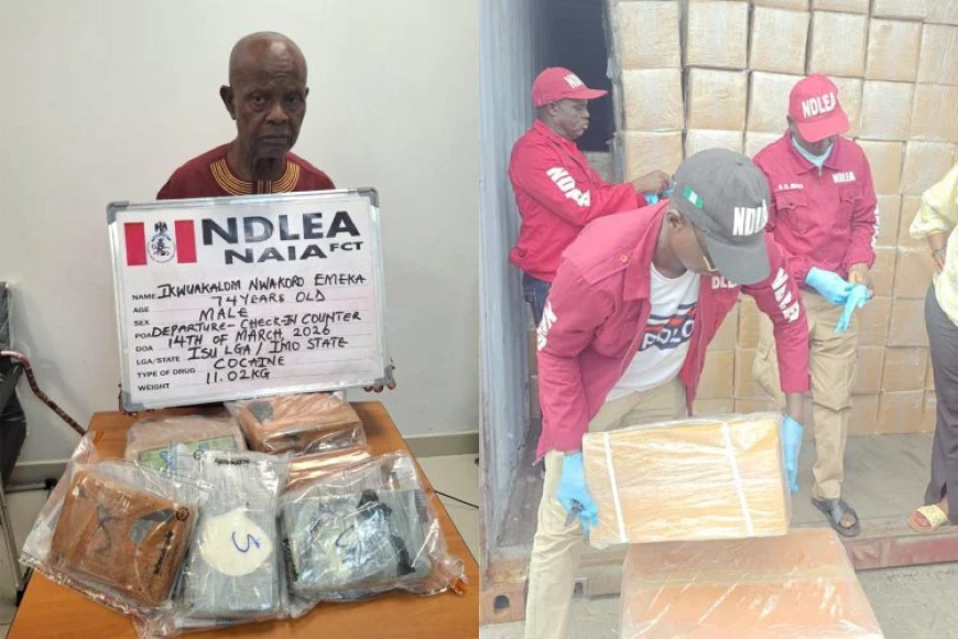 NDLEA arrests grandpa with cocaine hidden in pepper at Abuja airport