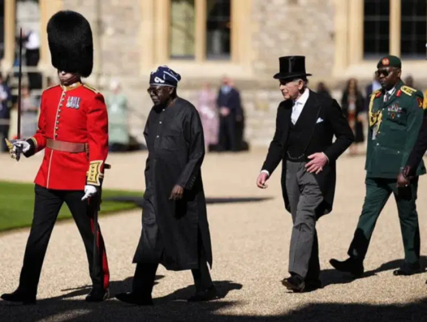 Tinubu, first lady welcomed by King Charles as UK visit begins