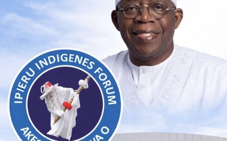 IPERU INDIGENES FORUM WELCOMES PRESIDENT BOLA AHMED TINUBU TO IPERU AS GATEWAY INTERNATIONAL AIRPORT IS SLATED FOR COMMISSIONING ON SATURDAY