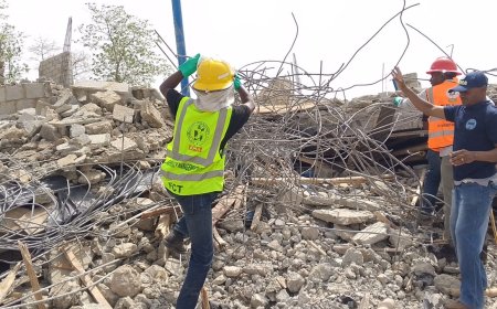 Six injured as two-storey building collapses in Abuja