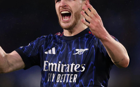 UCL: Arsenal’s Rice, Gabriel return to training, Saka absent