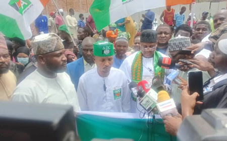 ADC faction protests at INEC hqtrs, demands recognition