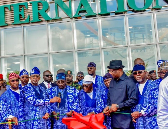 Tinubu, Obasanjo, Akpabio laud Abiodun at Gateway Airport Inauguration