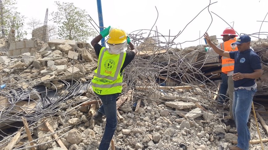 Six injured as two-storey building collapses in Abuja