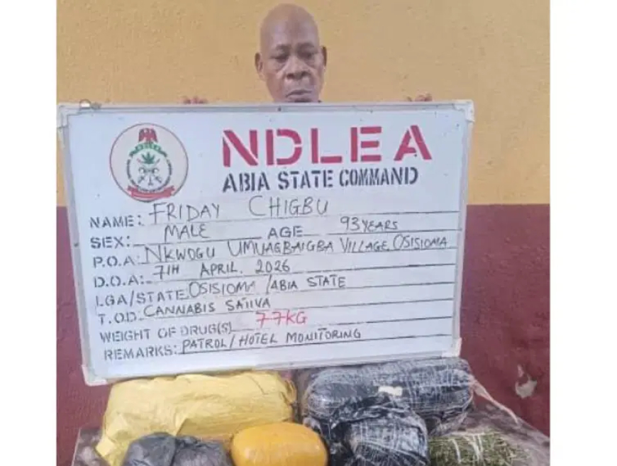 NDLEA arrests 93-year-old, doctor in nationwide drug crackdown