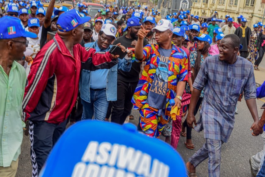 Massive Crowd as Asiwaju Odumosu Foundation Leads Solidarity Walk in Support of Tinubu and Governor Abiodun