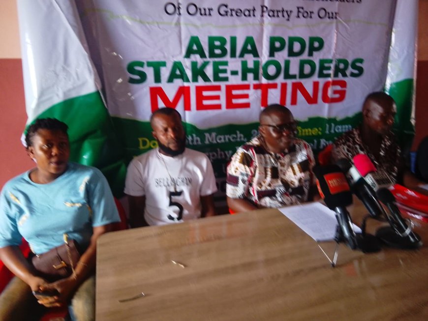 Abia PDP urges voters to reject APC in 2027