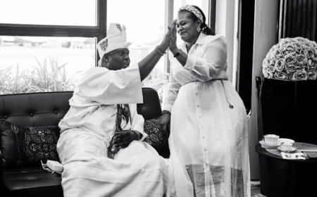 Ooni welcomes twin princes with Olori Mariam