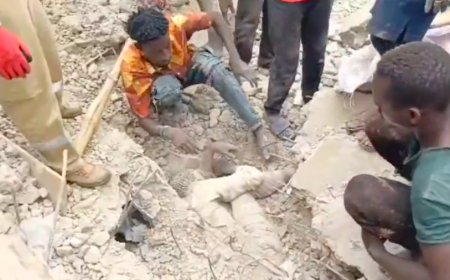 Wike shuts Abuja construction site after deadly building collapse