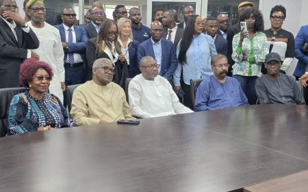 Dangote hosts Otedola, First HoldCo executives at refinery