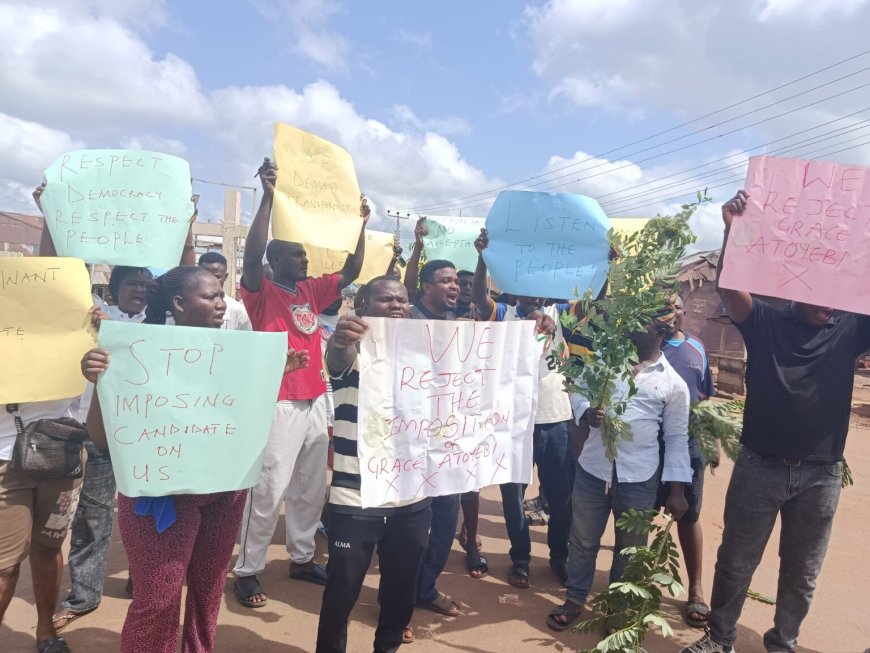 Ondo APC members protest over plan to impose assembly candidate