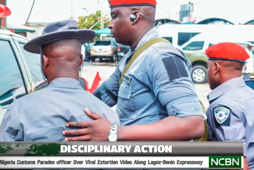 Customs parade officer caught in viral extortion video