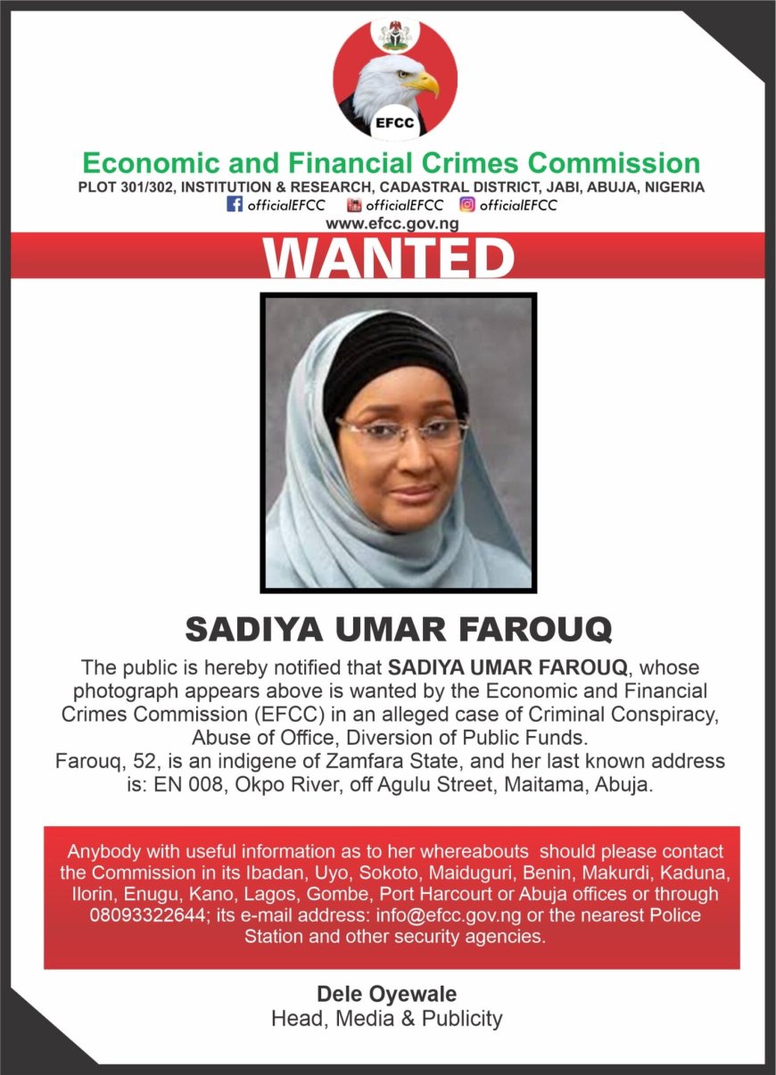 EFCC declares former humanitarian minister Farouq wanted