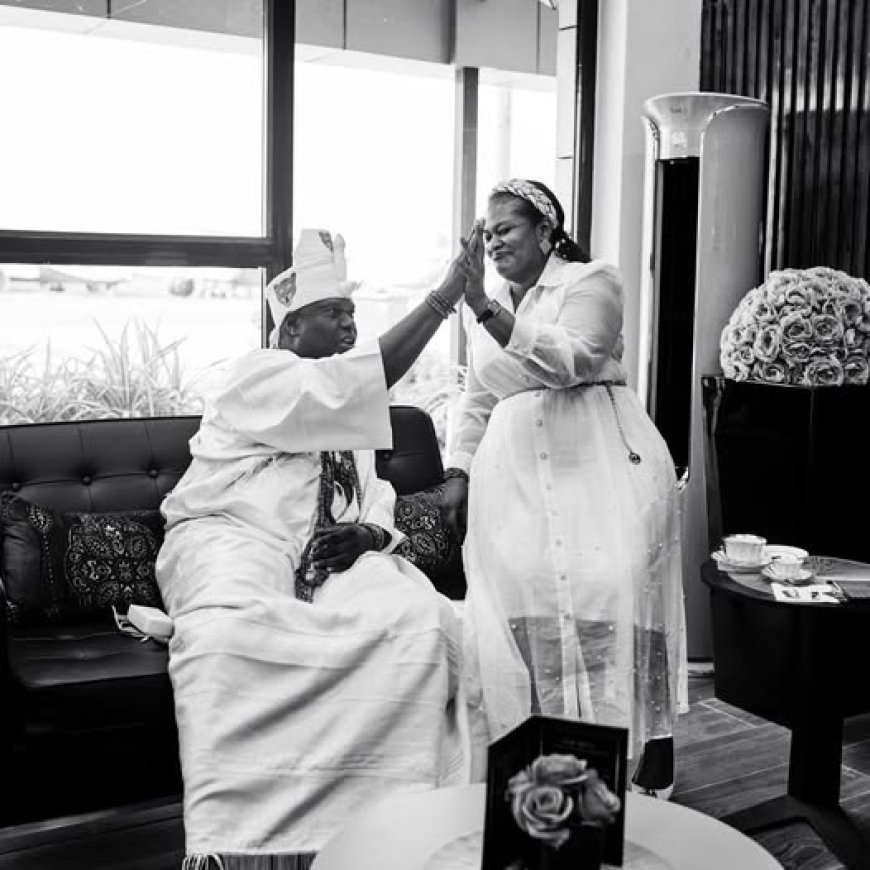 Ooni welcomes twin princes with Olori Mariam