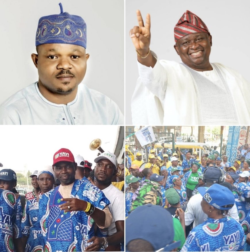 YPM Convener Akintunde Leads Solidarity Walk For Senator Adeola After APC Primary Victory