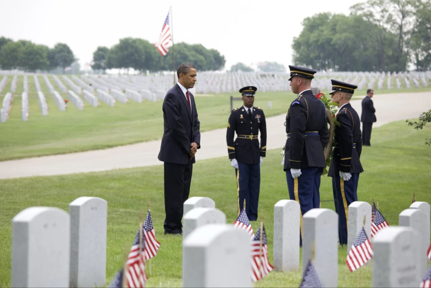 A debt we can never fully repay, Obama praises sacrifice of fallen soldiers