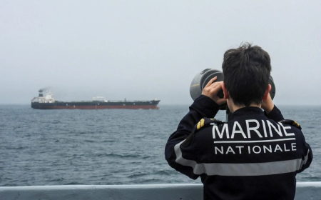 French navy intercepts Russia-linked oil tanker