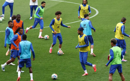 France’s Saliba ‘fine’ after injury scare, says Deschamps