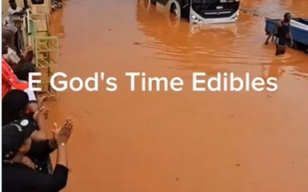 Commuters lament as flood takes over Enugu road